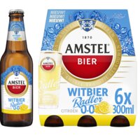 Een afbeelding van Amstel Witbier radler citroen 0.0% 6-pack
