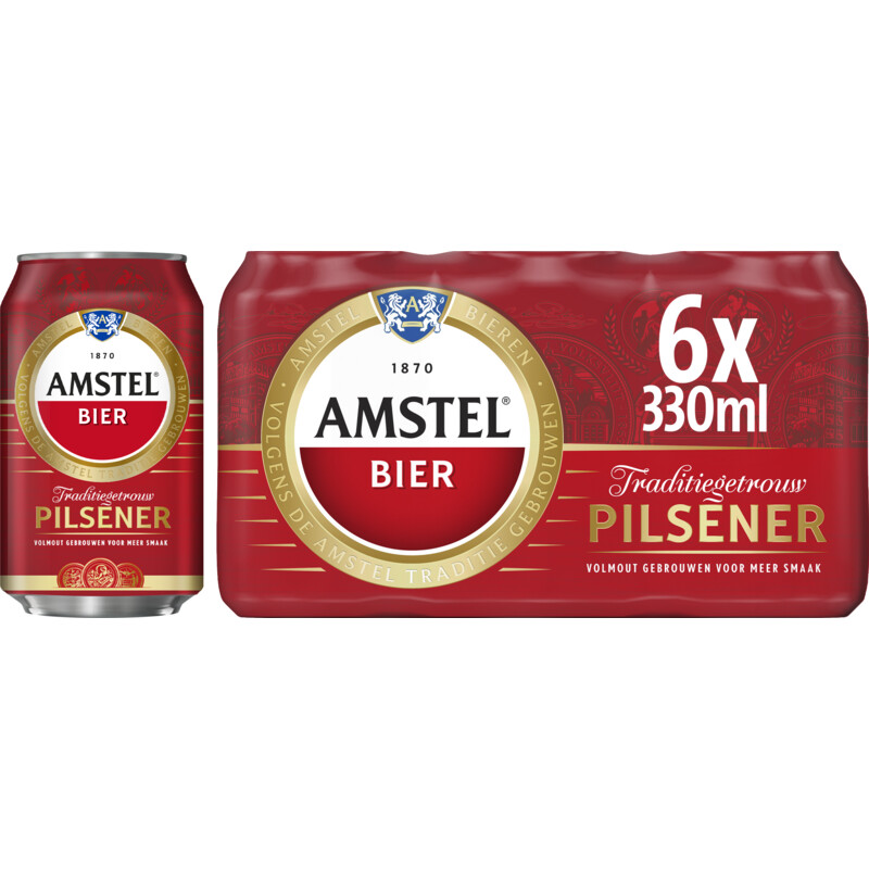 Amstel Pilsener bier 6pack bestellen Albert Heijn