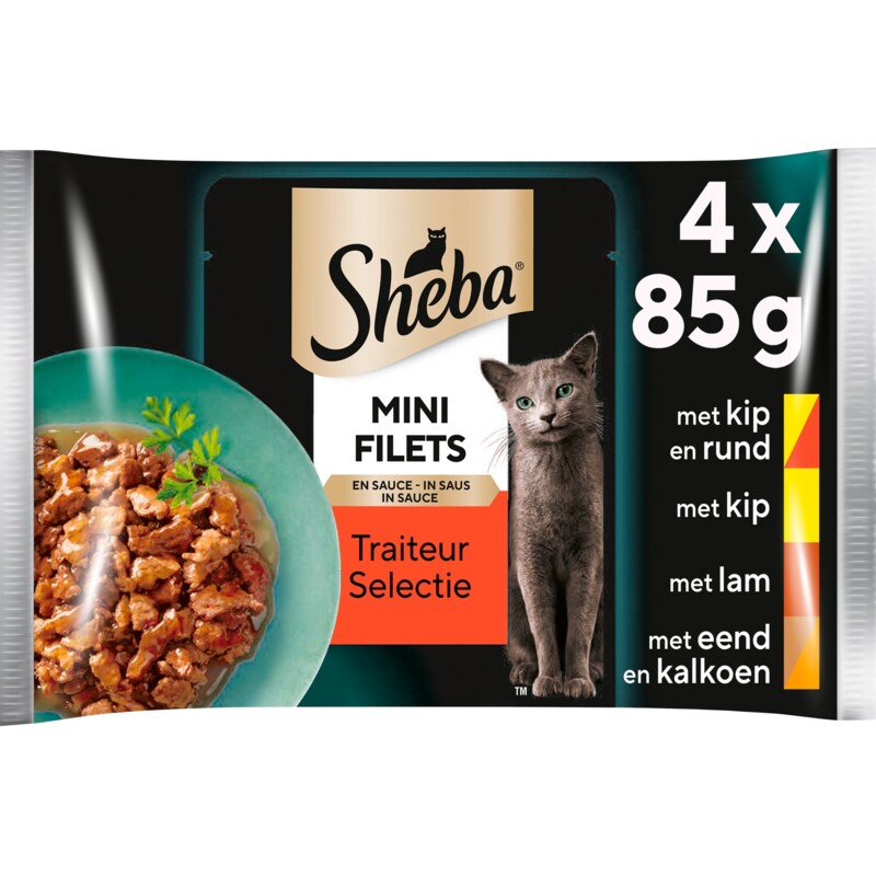 Een afbeelding van Sheba Mini filets traiteur selectie in saus