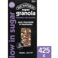 Een afbeelding van Eat Natural Super granola pure chocolade & hazelnoot