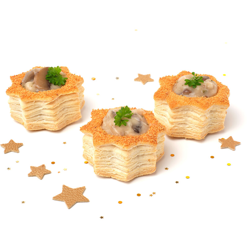 Een afbeelding van AH Excellent Bladerdeegbakjes in stervorm