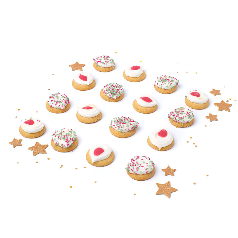 Een afbeelding van AH Excellent Kerst crème koekjes vanillesmaak