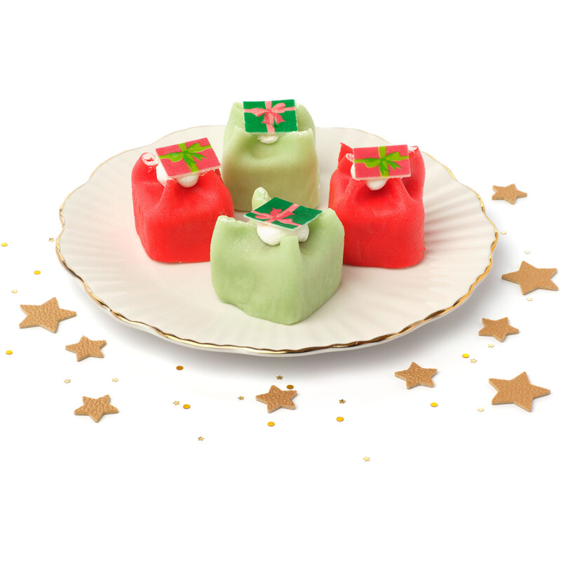 Een afbeelding van AH Excellent Kerst marsepeinkasteeltjes