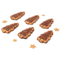 Een afbeelding van AH Excellent Kerstbomen koek met pure chocolade
