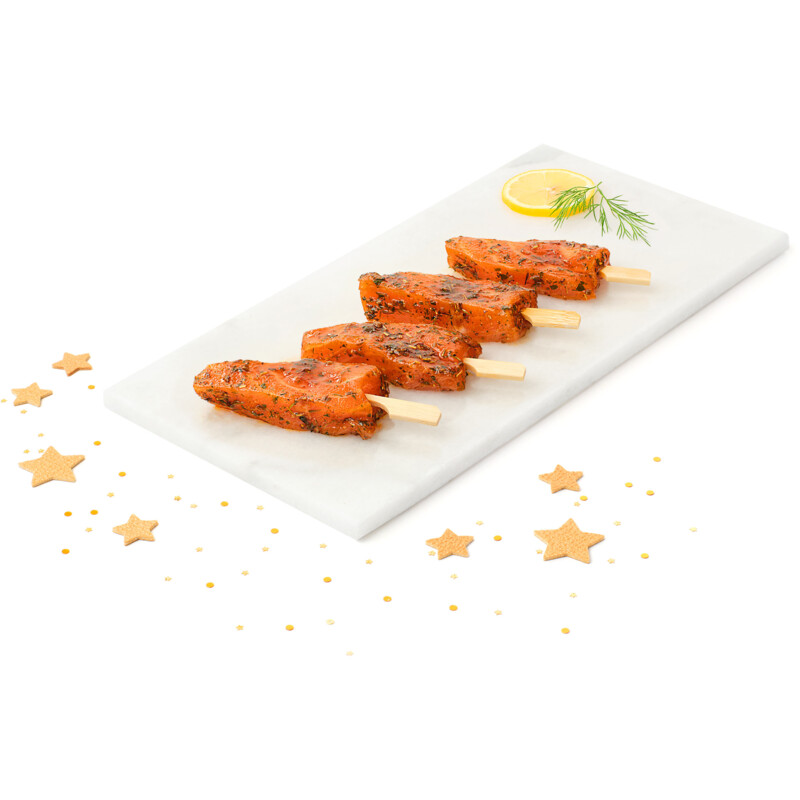 Een afbeelding van AH Excellent Mini zalmspiesjes