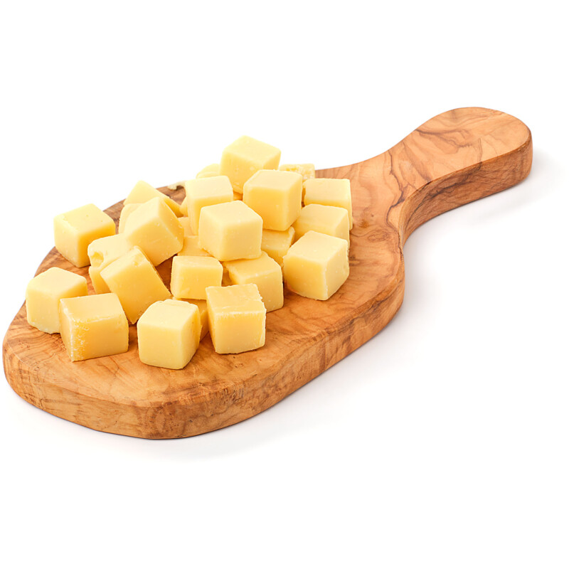 Een afbeelding van AH Goudse oud kaasblokjes 48+