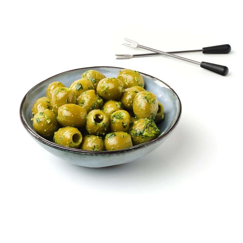 Een afbeelding van AH Olijven groene pesto