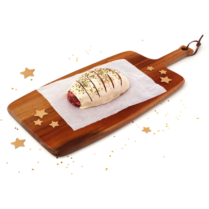 Een afbeelding van AH Excellent Biet Wellington met rode biet