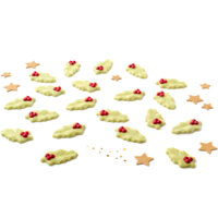 Een afbeelding van AH Excellent Hulstblaadjes groen crisp pistachesmaak