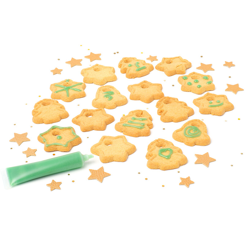 Een afbeelding van AH Excellent Roomboter kerst koekje met kleurstift