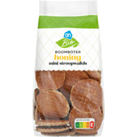 Een afbeelding van AH Biologisch Roomboter honing mini stroopwafels