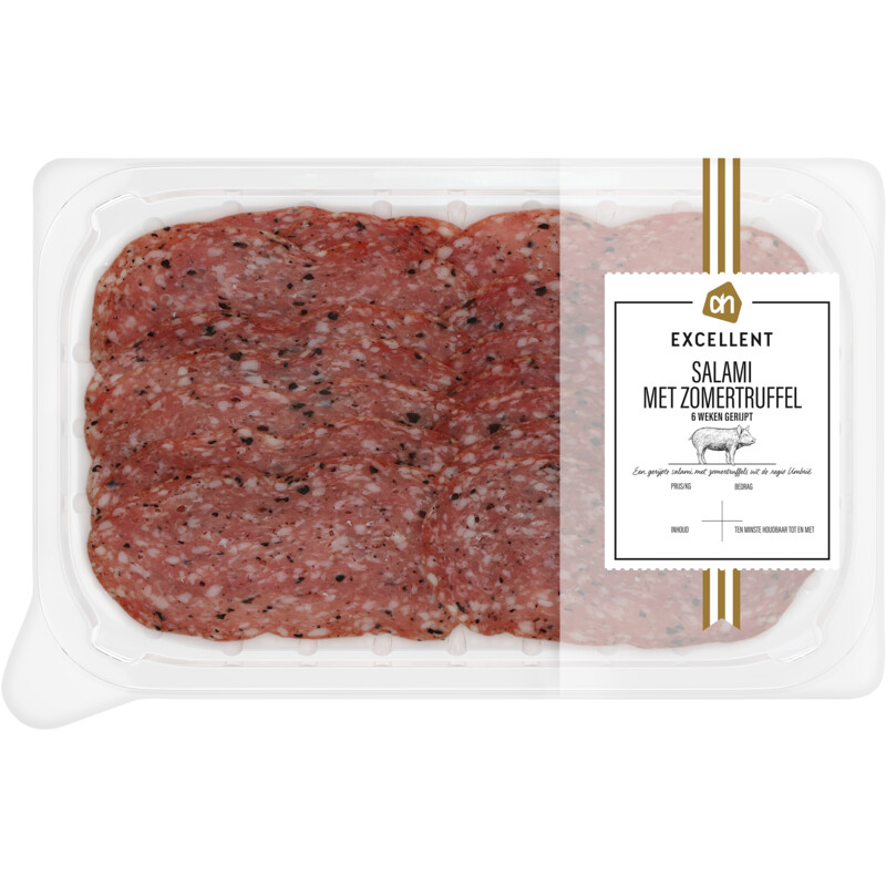 Een afbeelding van AH Excellent Salami met zomertruffel