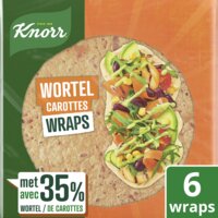 Een afbeelding van Knorr Wortel wraps met 35% wortel