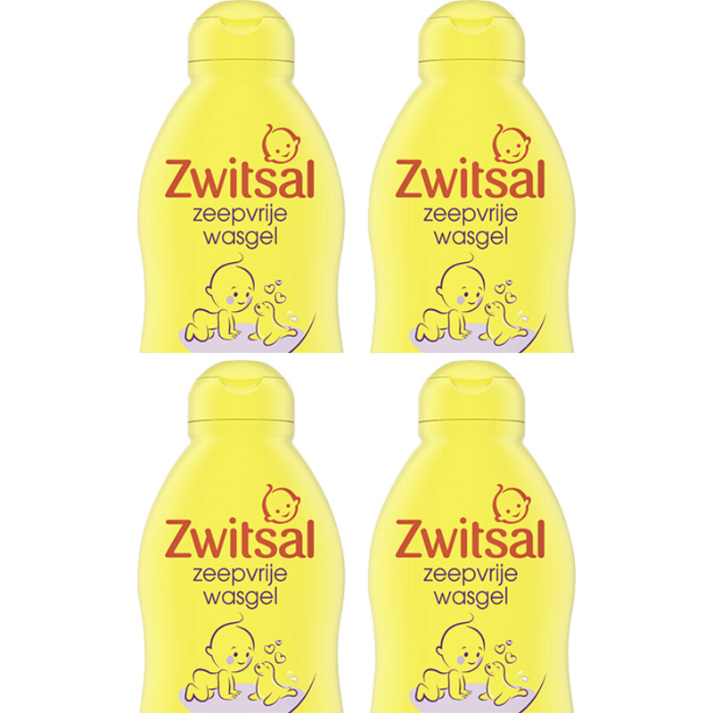 Een afbeelding van Zwitsal Zeepvrij Wasgel 4-pack