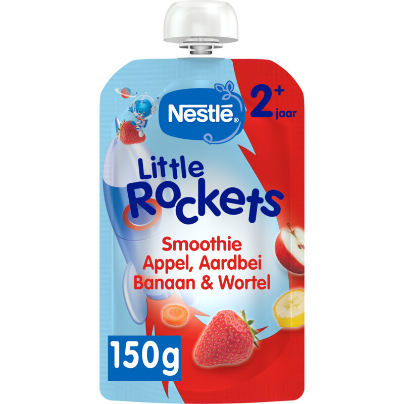 Een afbeelding van Nestlé Smoothie aardbei appel banaan wortel 2+