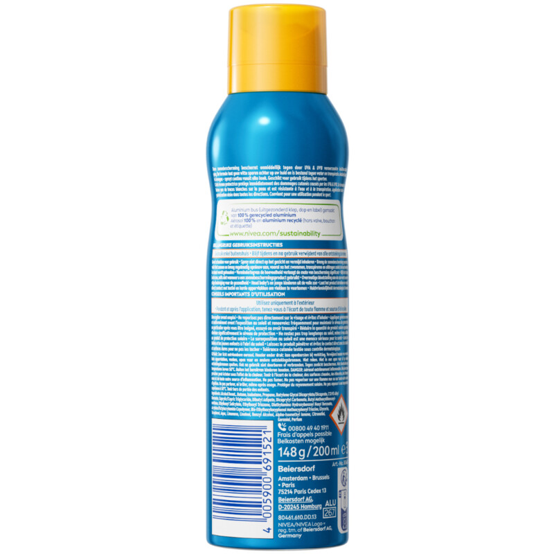 Een afbeelding van Nivea Sun Protect & dry touch vernevelspray spf50