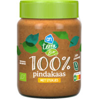Een afbeelding van AH Terra Plantaardig biologisch 100% pindakaas