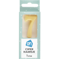 Een afbeelding van AH Kaars cijfer 7 kleur