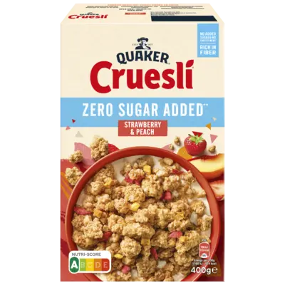 pdp-image-Quaker Zero sugar added strawberry & peach