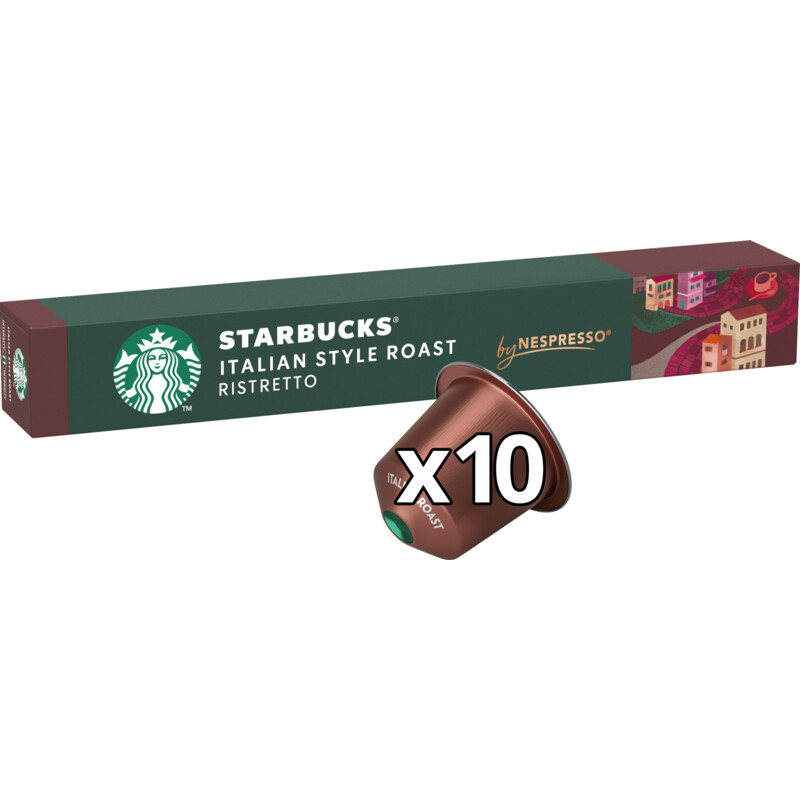 Een afbeelding van Starbucks Nespresso Italian style roast capsules