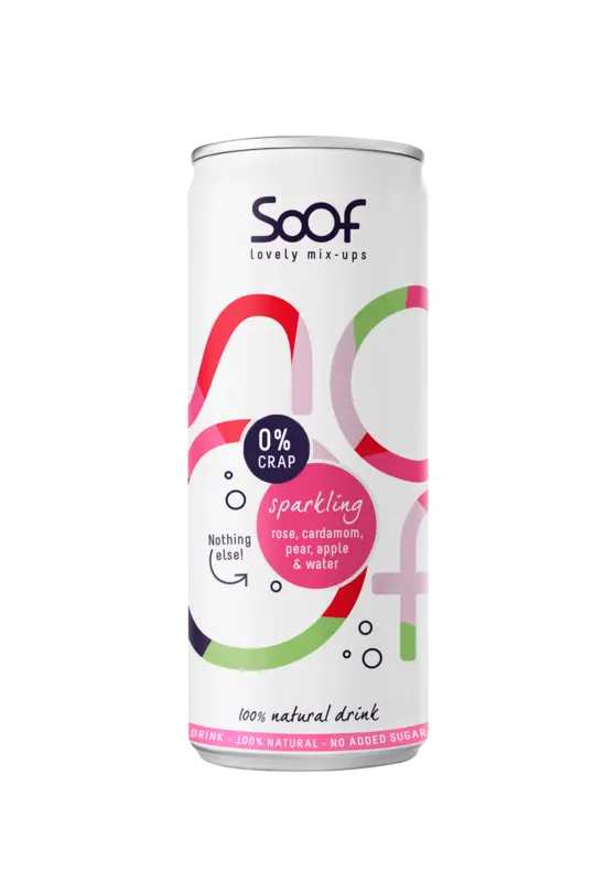 Sparkling Natural Drink with Rose, Cardamom, Pear, Apple and Water 250ML