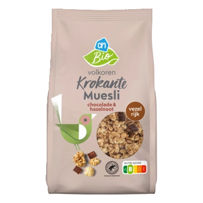 pdp-image-AH Biologisch Krokante muesli chocolade & hazelnoot