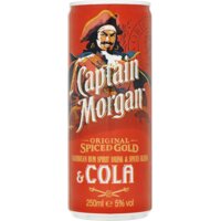 Een afbeelding van Captain Morgan Rum & cola