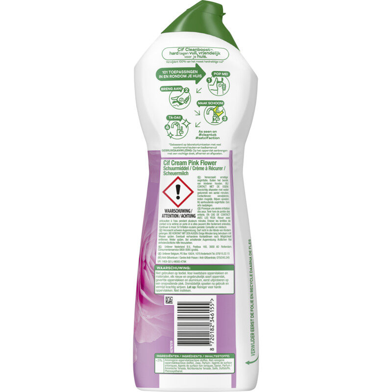 Een afbeelding van Cif Schuurmiddel pink flower cream