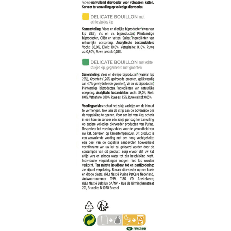 Een afbeelding van Gourmet Soup kip en kip met groenten