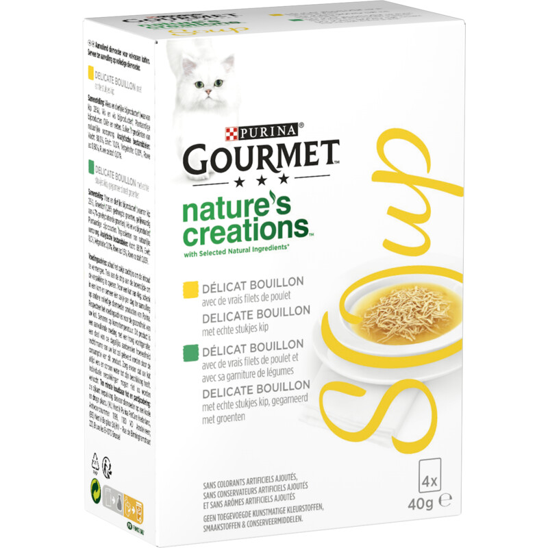 Een afbeelding van Gourmet Soup kip en kip met groenten