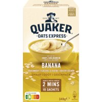 Een afbeelding van Quaker Oats express banana havermout