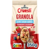 Een afbeelding van Quaker Cruesli granola strawberry & blueberry