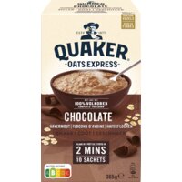 Een afbeelding van Quaker Oats express chocolate havermout