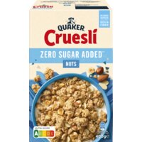 Een afbeelding van Quaker Cruesli zero sugar added nuts