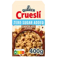 Quaker Cruesli zero sugar added chocolate
