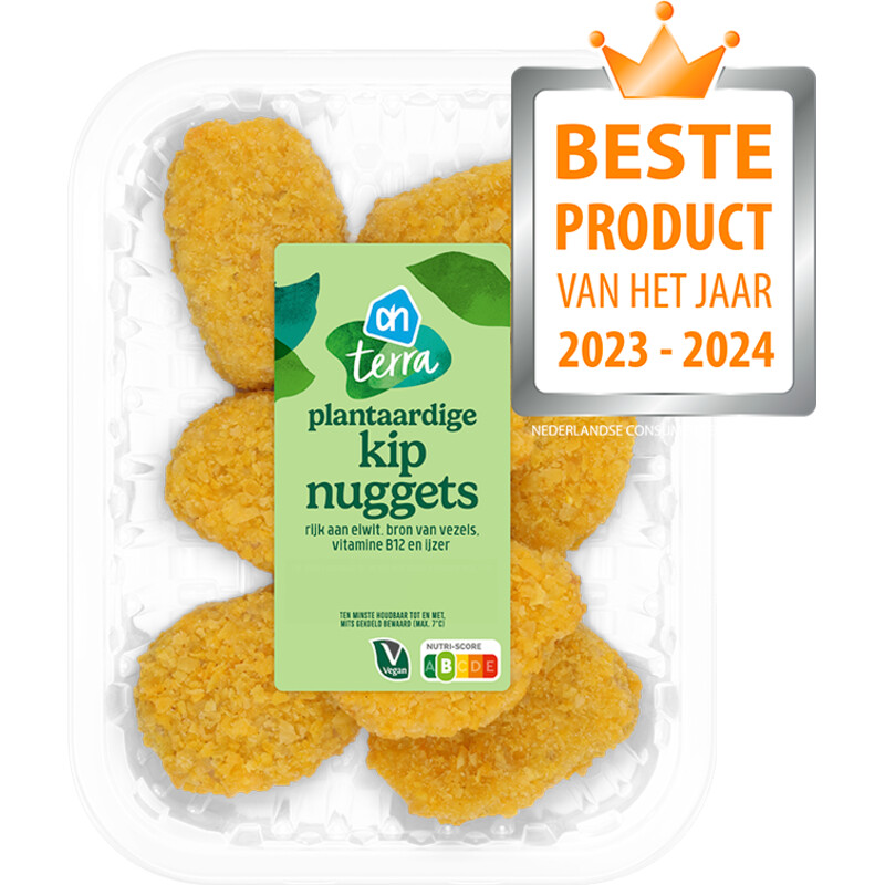 Een afbeelding van AH Vegan kipnuggets