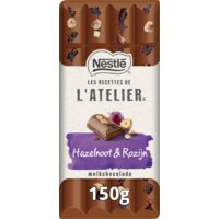 Een afbeelding van L'Atelier Melkchocoladereep hazelnoot & rozijn