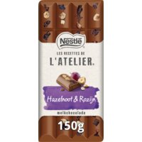 Een afbeelding van L'Atelier Melkchocolade hazelnoot & rozijn