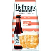 Een afbeelding van Liefmans On the rocks peach 4-pack