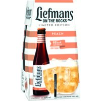 Een afbeelding van Liefmans On the rocks peach 4-pack