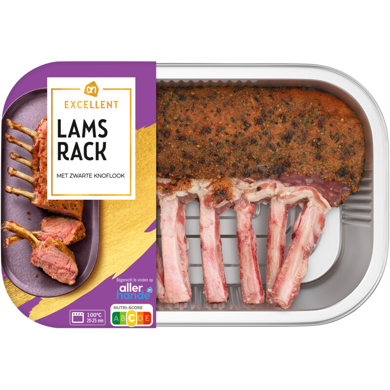 Een afbeelding van AH Excellent Lamsrack met zwarte knoflook