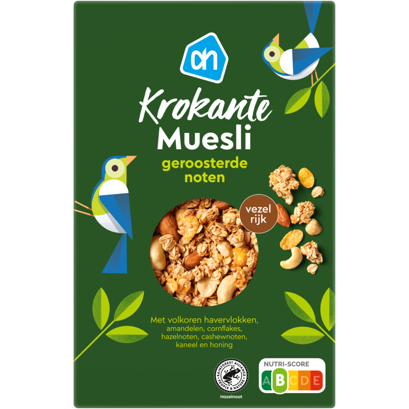 Een afbeelding van AH Krokante muesli geroosterde noten