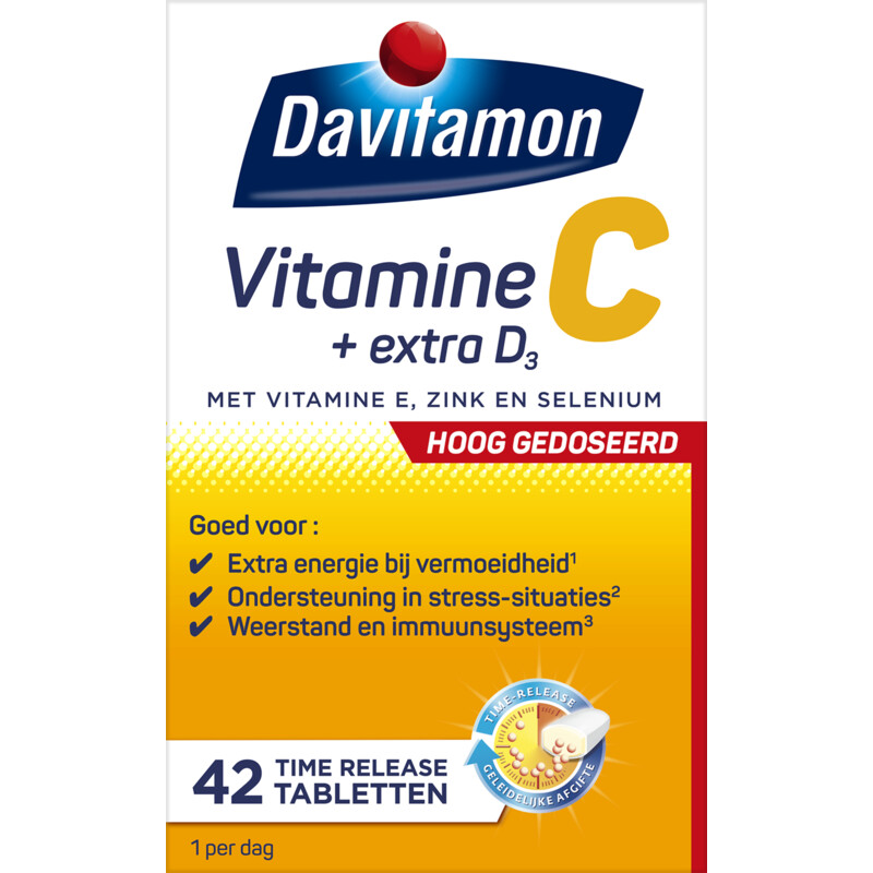 Een afbeelding van Davitamon Vitamine C forte + vitamine D3