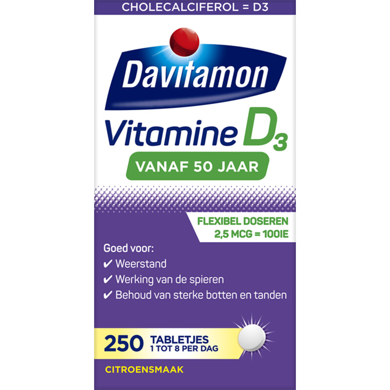 Een afbeelding van Davitamon Vitamine D 50+