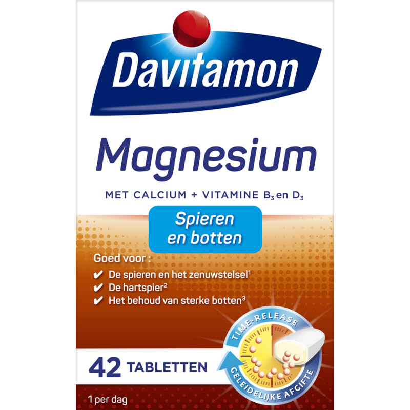 Een afbeelding van Davitamon Magnesium tabletten