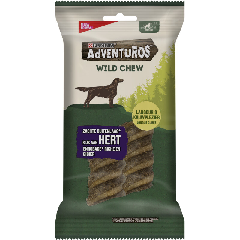 Een afbeelding van Adventuros Wild chew met hert hondensnack medium