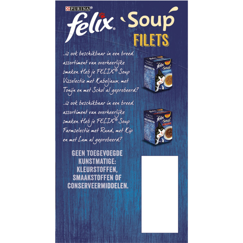 Een afbeelding van Felix Soup tender strips rund kip lam
