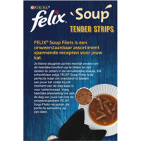 Een afbeelding van Felix Soup tender strips rund kip lam