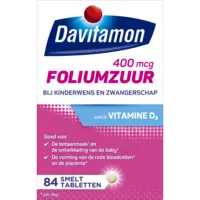 Davitamon Foliumzuur met vitamine D smelttablet