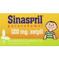 Een afbeelding van Sinaspril Paracetamol zetpil 120mg